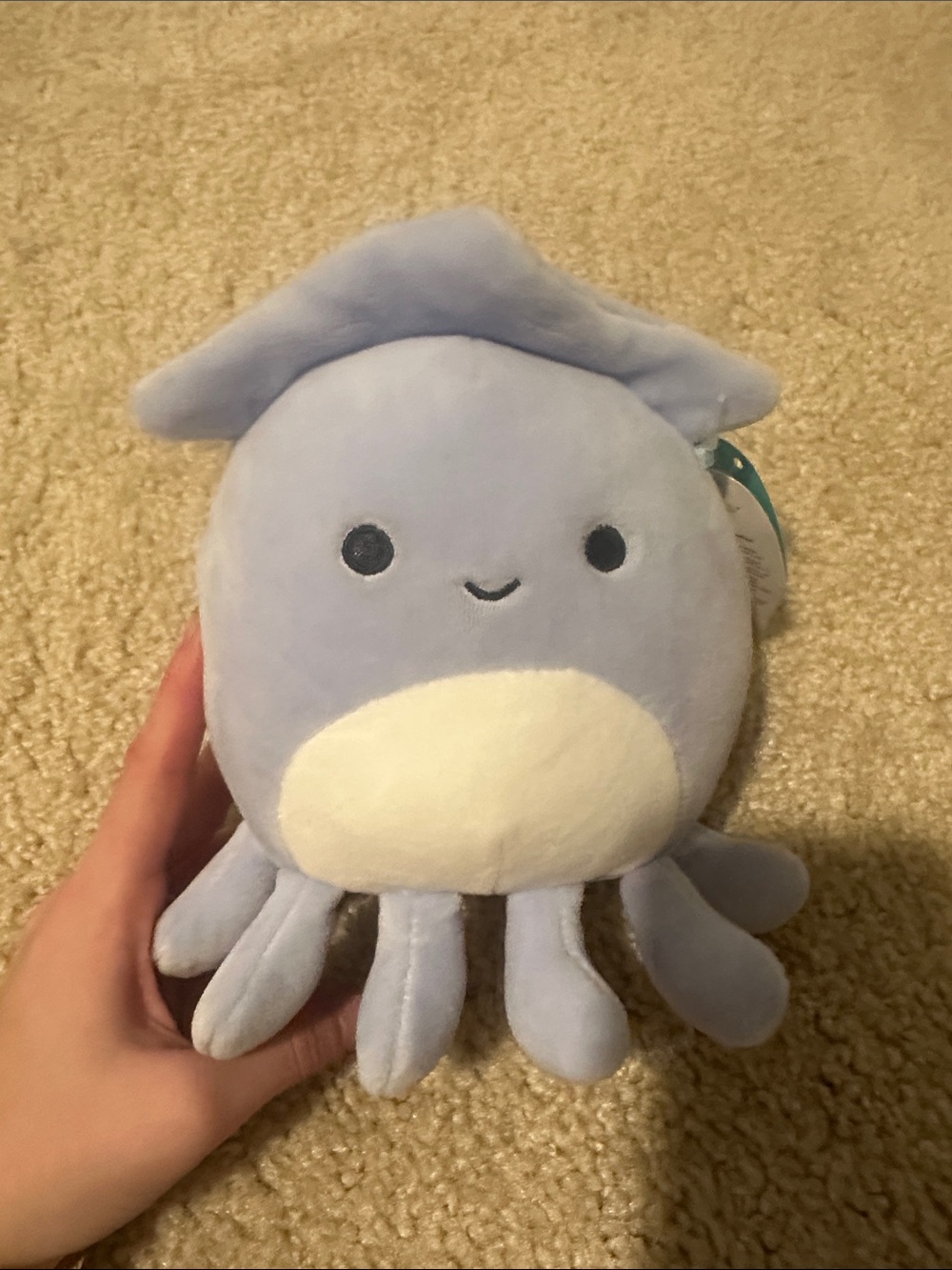 SO Light Blue Squishmallows Stacy Plush